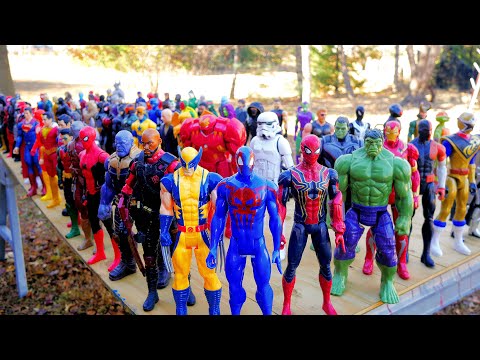 126 SUPERHEROES! Spider-Man, Superman, Wolverine, Hulk, Batman, Power Rangers, Star Wars, Avengers!
