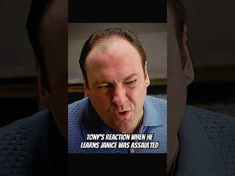 Tony’s reaction when he learns Janice was assaulted  #foryou #thesopranos #series #shorts #drama