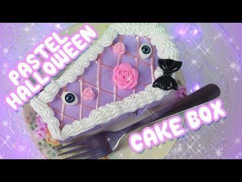 Pastel Halloween: Coffin Cake Box 👻⚰️