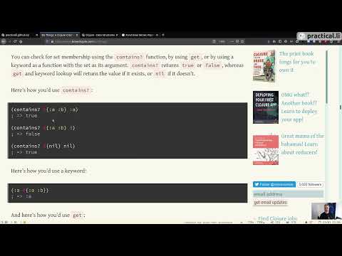 097 - Brave Clojure redux - Chapter 3 part 2 -getting started writing Clojure data structures