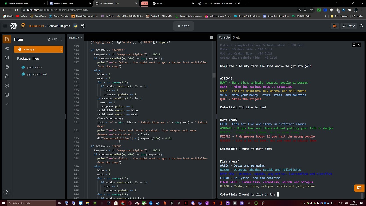 A Text-Based RPG | ConsoleDungeon - Python | #1#1
