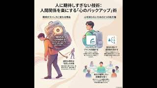 第98回【コミュニケーション】『人に期待しすぎないと人間関係は楽になる』
