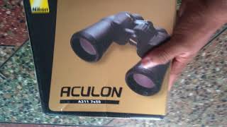 Nikon aculon a211 7×50 binoculars unboxing