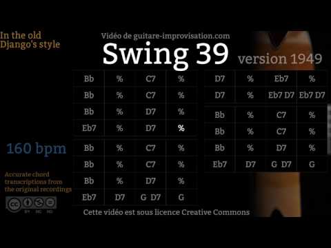 Swing 39 (160 bpm) - Gypsy jazz Backing track / Jazz manouche