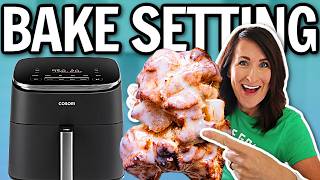 How to BAKE in the AIR FRYER and use the BAKE BUTTON Making Healthy and Indulgent Desserts 