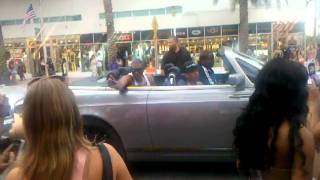 SEAN KINGSTON AND YUNG BERG STUNTIN IN A DROP TOP PHANTOM ON SOUTH BEACH PART 1