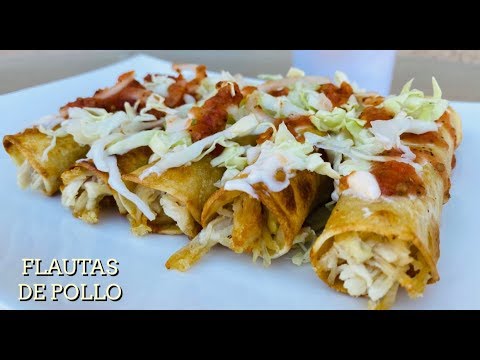 FLAUTAS DE POLLO | RECETA FACIL