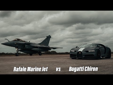2021 BUGATTI CHIRON Sport vs Dassault Rafale Marine Jet