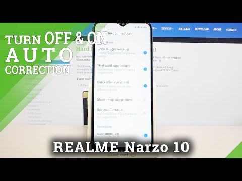 How to Access Text Correction Options on REALME Narzo 10 – Keyboard Options