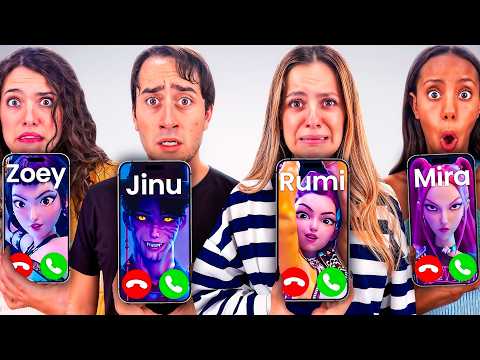 I CALLED KPOP DEMON HUNTERS ON THE PHONE AT 3:00 AM! Saja boys and Huntrix📱