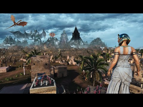 NAZGUL LORD IS SIEGE THE FORTRESS OF CLEOPARA WITH HIS NEW ARMY - Epic Battle Simulator 2 - UEBS 2