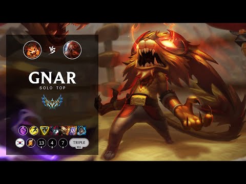 Gnar Top vs Gragas - KR Challenger Patch 12.16