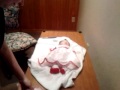 Me dressing Devi for her funeral 