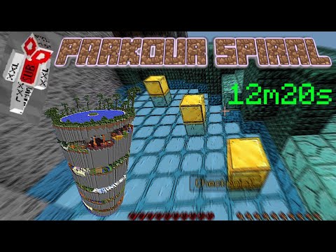 Parkour Spiral Speedrun: 12m20s (old world record) | Minecraft Bedrock
