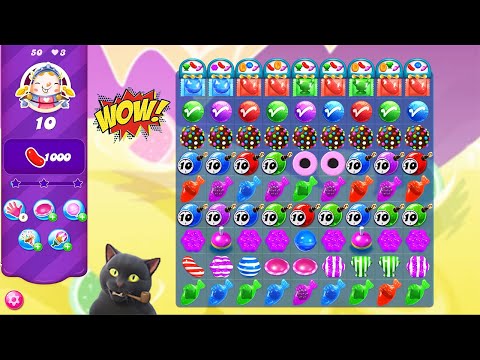 CANDY CRUSH SAGA COMBO PARTY 🔥🔥🔥| COLLECTING 1000 RED CANDIES 🍬 | SPECIAL LEVEL 50