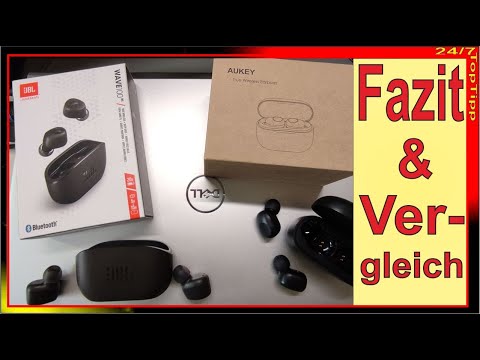 JBL [ by Harmann ] Wave Bluetooth in Ear Kopfhörer ✔ Fazit & Vergleich mit Aukey Earbods EP131