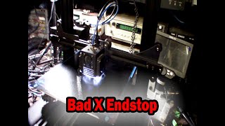 Biqu B1 troubleshooting & repair, bad X endstop broken SD card, Grinding on home