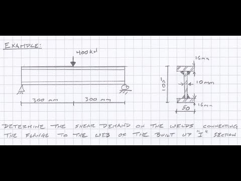 Shear Flow in a Built-up "I" Section