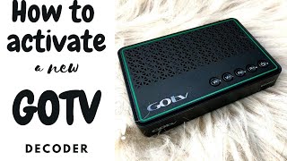 Follow these steps to activate Gotv decoder