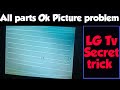 LG Tv No Light Problem Repair Secret Trick White Reetless Line