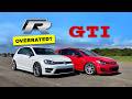 OVERRATED TUNED VW GOLF R Vs TUNED VW GOLF GTI