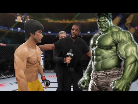 UFC4 Bruce Lee vs Evil Hulk EA Sports UFC 4
