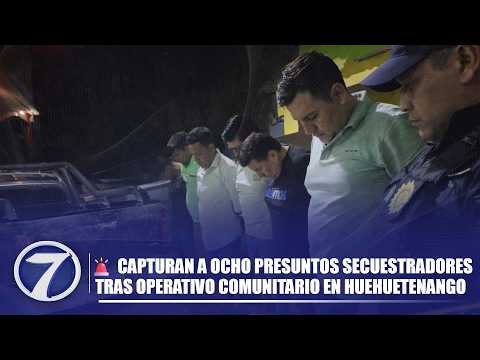 🔫⚠️ Vecinos y PNC frustran secuestro y detienen a ocho sospechosos en Cantinil