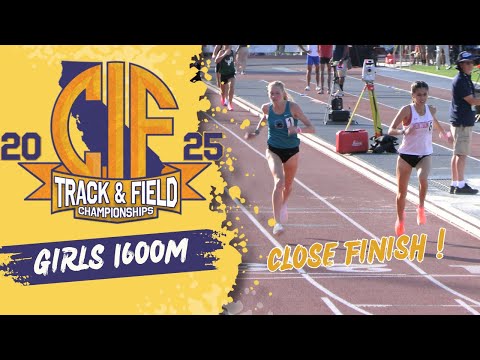 2025 TF - CIF State Meet - Girls 1600M Championship -  Combe and Thomsen battle to finish!!