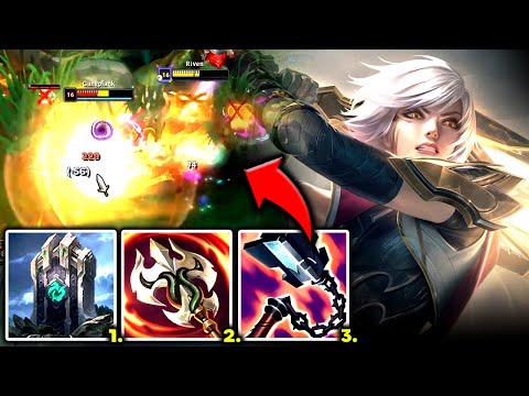 RIVEN TOP SW DS IS LITERALLY FREE WINS (STRONG LANE) - S13 RIVEN GAMEPLAY! (Season 13 Riven Guide)