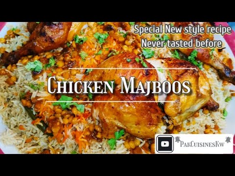 CHICKEN MAJBOOS WITH DAKOUS SAUCE AND HASHU | ARABIC DISH | DELICIOUS & TASTYYY | PakCuisinesKw