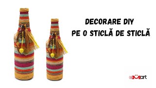 Decorațiune DIY pe o Sticlă de Sticlă 