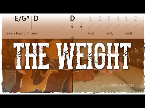 "The Weight" Complete Guitar Tutorial | Intro Riff, Chords & Lyrics, Strumming Pattern