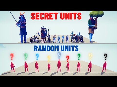 RANDOM UNITS TEAM vs SECRET UNITS TEAM - Totally Accurate Battle Simulator - TABS