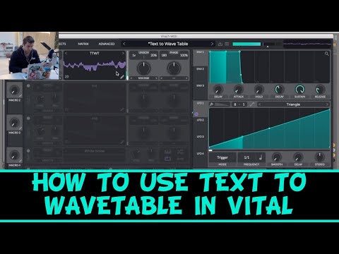 How to use Text to Wavetable in Vital Synth Tutorial