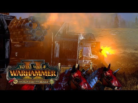 CIRCLE the WAGONS - Empire vs Greenskins, Dwarfs // Total War: Warhammer II Online Battle