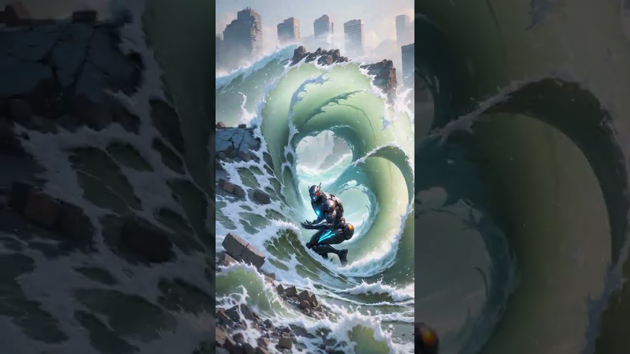 Stable diffusion surf robots #shorts