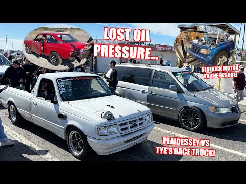 Sick Week Day 2 - Wyatt's Corolla Blew up... The Plaidessey Takes On Tye's Race Truck!