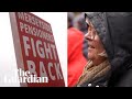 Pensioners protest outside Labour conference over cuts to winter fuel payments