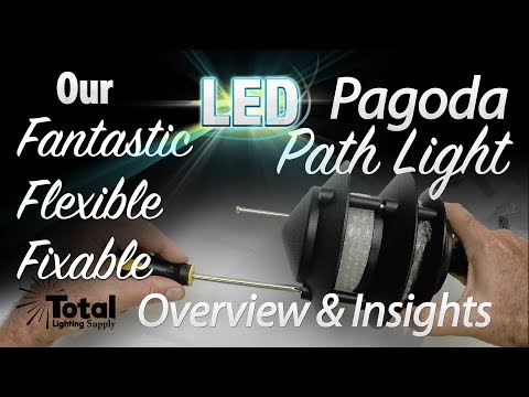 Our flexible, fixable, fantastic LED Outdoor Landscape Lighting 3-Tier Pagoda Light Overview