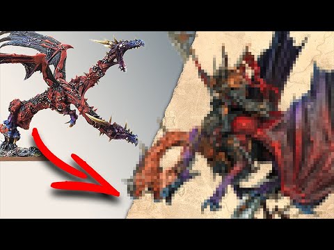 Kitbashing a Chaos Dragon From Total War: Warhammer