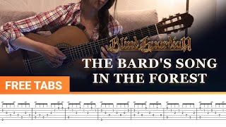 BLIND GUARDIAN - The Bard's Song In The Forest | Classical Guitar Cover | Guitar Tabs + Notes