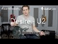 #learnthesong - DESIRE - U2 - Live Cover Band Guitar Lesson / Tutorial