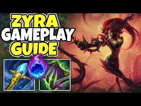 Challenger ZYRA gameplay commentary guide | Zyra support | 13.18 League of Legends
