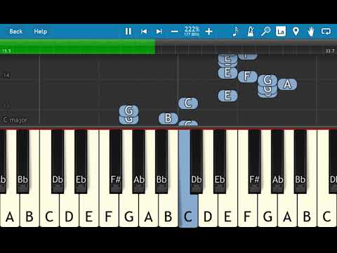 {C major} Hard {Kanon} 222 BPM