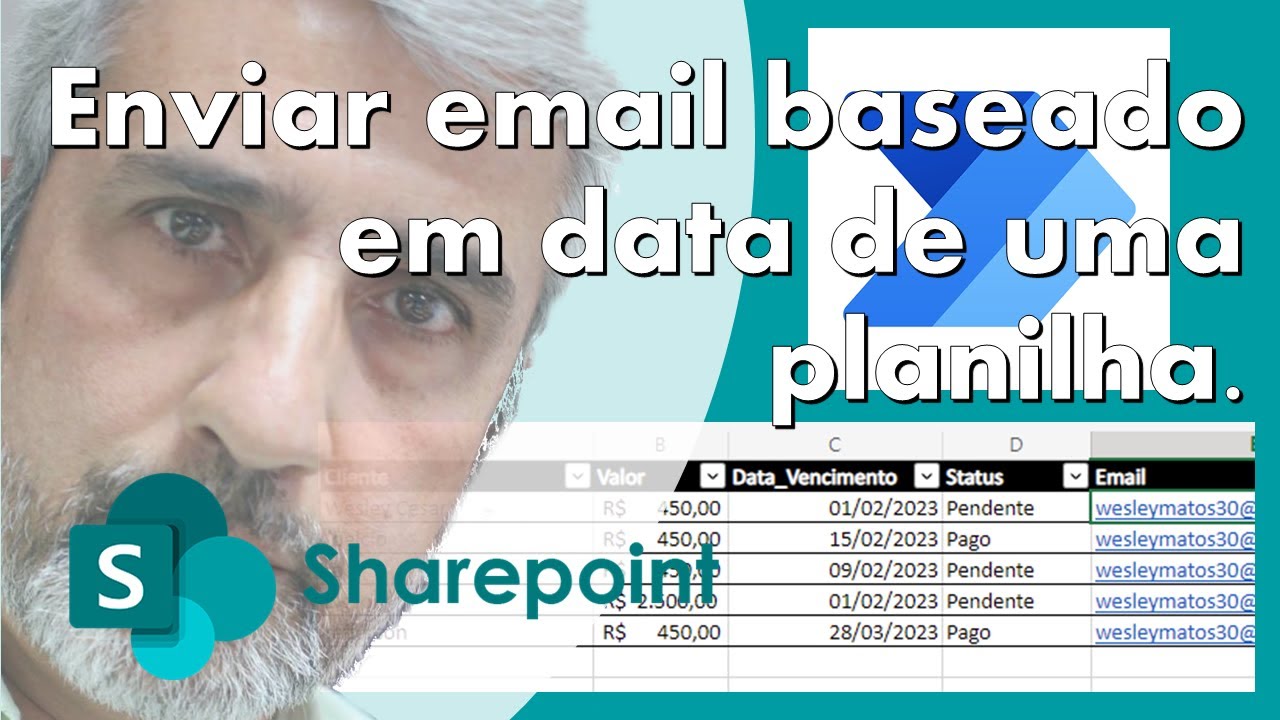 Power Automate Enviando Email baseado em uma coluna do Excel