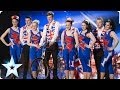 Seven Circus Performers On One Bicycle Wookey Hole Turbo Jets Britain S Got Talent 2014