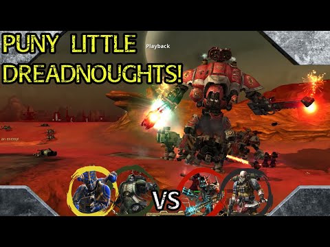 Dawn of War DE Unification: 2 vs 2 Adeptus Mechanicus, Renegade Guard vs Thousand Sons, Dark Angels
