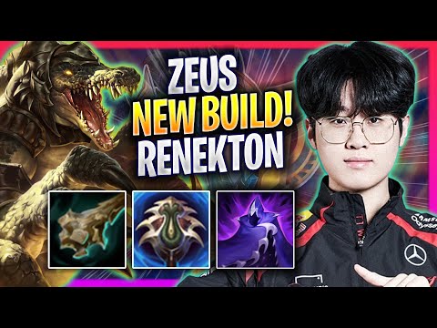 ZEUS TRIES NEW RENEKTON BUILD! - T1 Zeus Plays Renekton TOP vs Jayce! | Season 2024