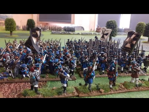 Black Powder Napoleonic  battle report.  The battle of Sawmill village.