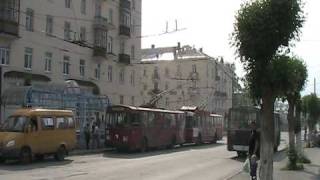 preview picture of video 'Obus in Beresniki Rußland - Троллейбус Березники.MOD'